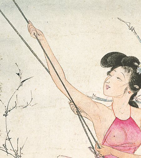 师河-胡也佛的仕女画和最知名的金瓶梅秘戏图